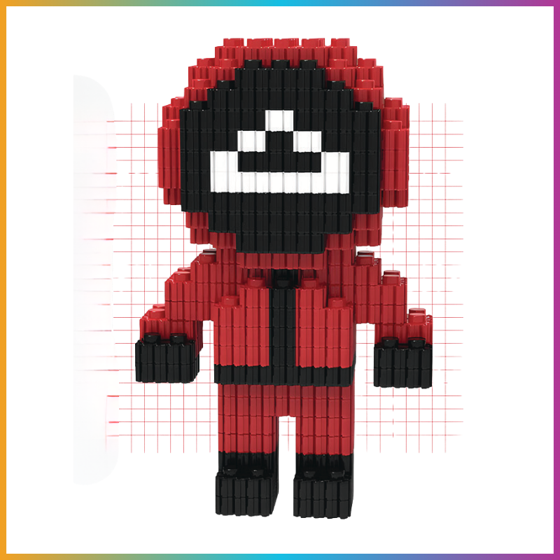 Mini Block Guard Figure – Triangle Mask