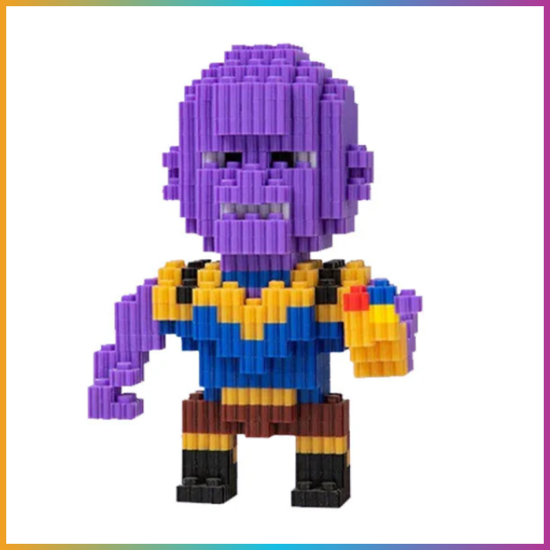 Mini Block Villain Figure – Purple
