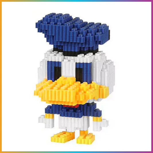 Yellow duck mini building block toy
