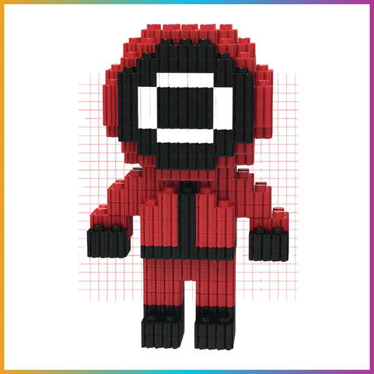 Mini Block Guard Figure – Circle Mask