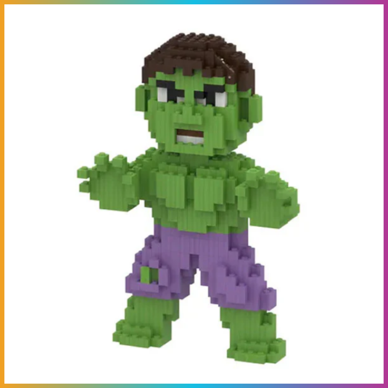 Mini Block Monster Figure – Green