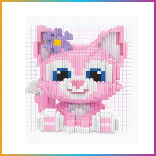 Mini Block Pink Animal Figure