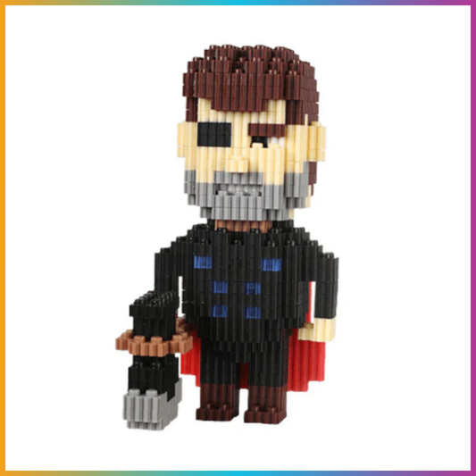 Mini Block Wizard Figure – Brown