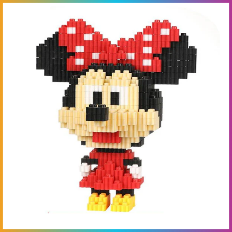 Mouse girl mini building block figure